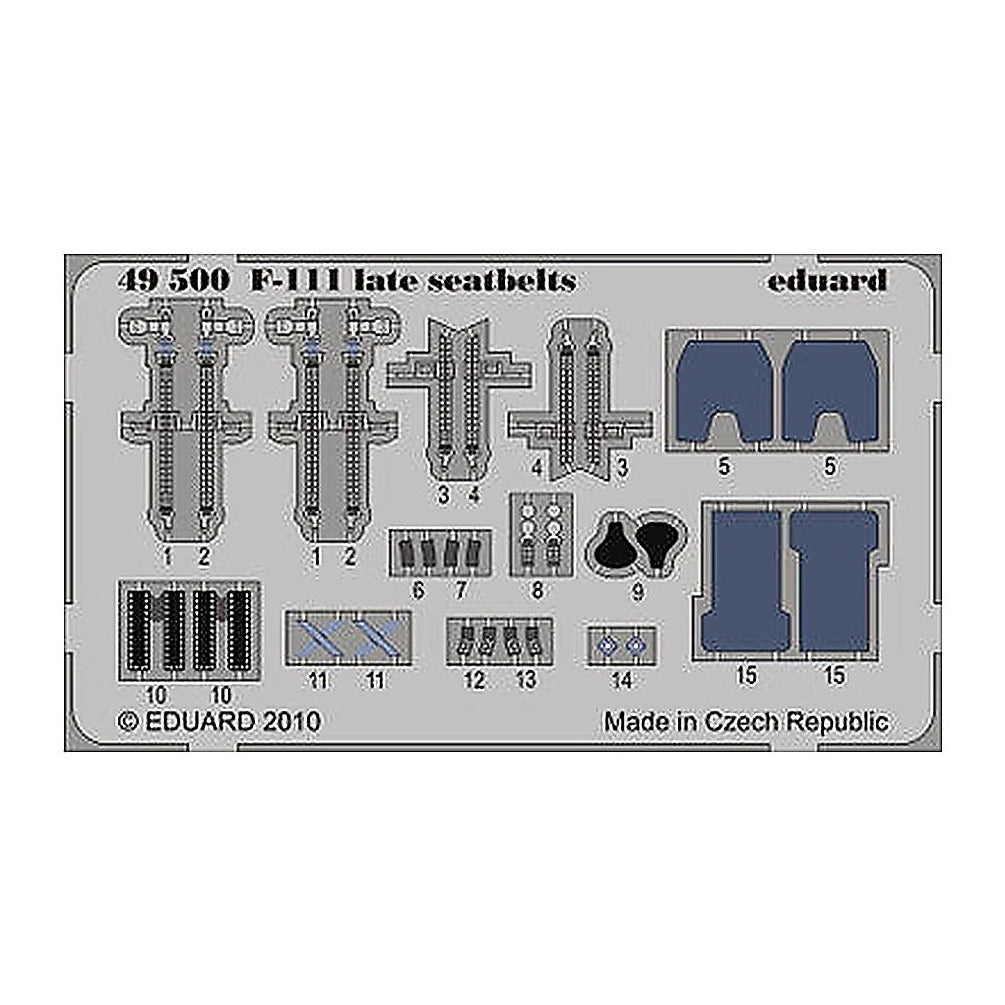 eduard 49500 1 48 seatbelts f111 late for hobby boss pre painted