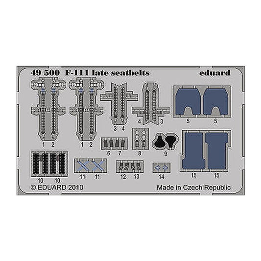 eduard 49500 1 48 seatbelts f111 late for hobby boss pre painted
