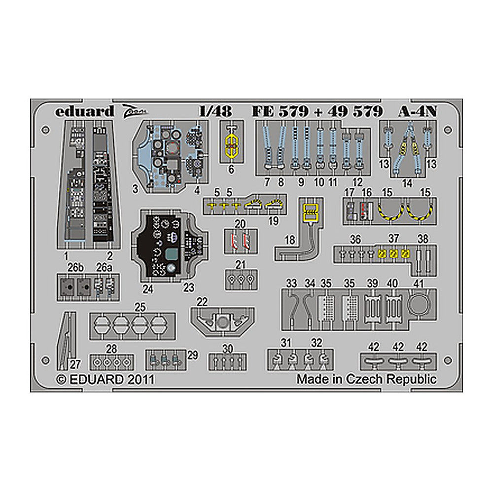 eduard 49579 1 48 photo etch a 4n for hasegawa