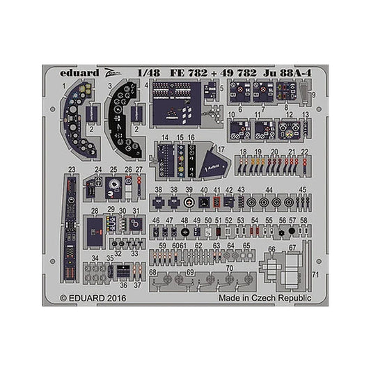 eduard 49782 1 48 interior for icm pre painted