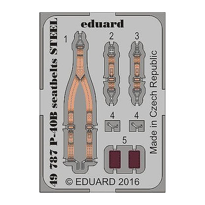 eduard 49787 1 48 seatbelts p 40b steel for air pre painted