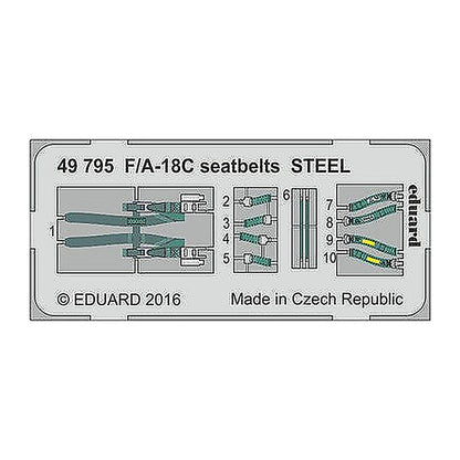 eduard 49795 1 48 seatbelts f a 18c steel for kin pre painted