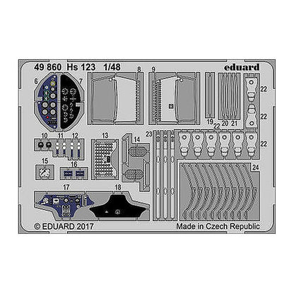 eduard 49860 1 48 for gpt pre painted photo etch detail set