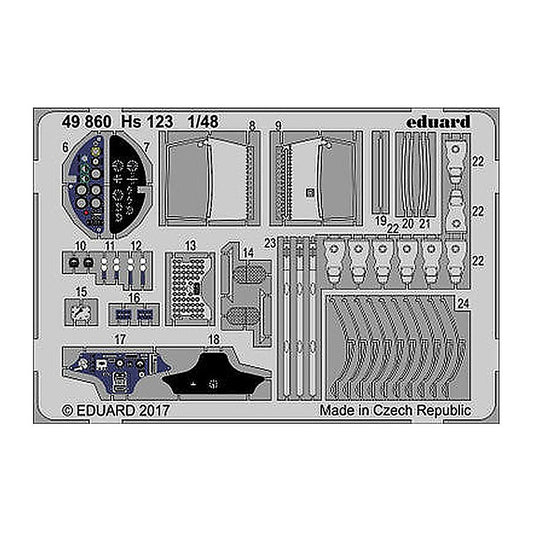 eduard 49860 1 48 for gpt pre painted photo etch detail set