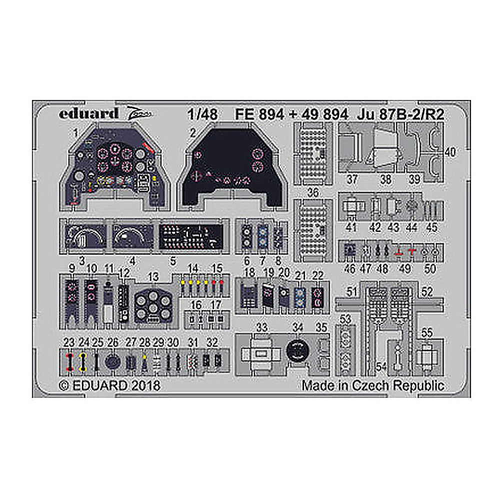 eduard 49894 1 48 ju87b2 r2 for air pre painted
