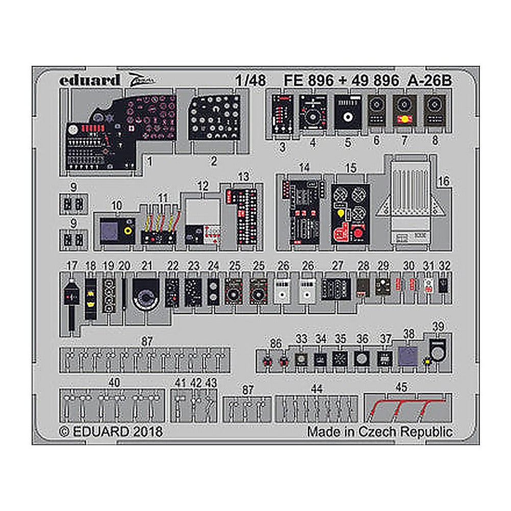 eduard 49896 1 48 a 26b interior for revell pre painted