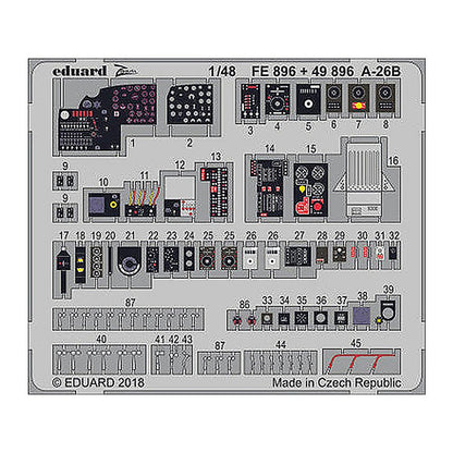 eduard 49896 1 48 a 26b interior for revell pre painted
