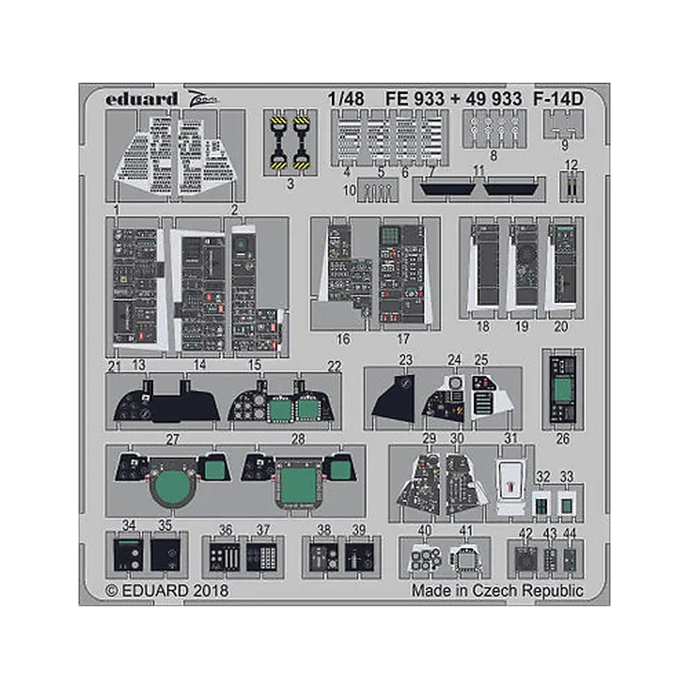 eduard 49933 1 48 f 14d for tamiya pre painted