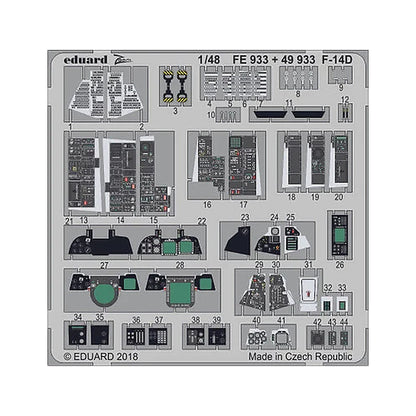 eduard 49933 1 48 f 14d for tamiya pre painted
