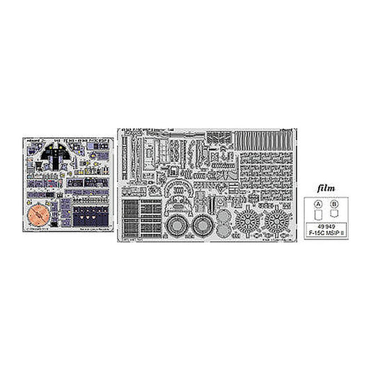eduard 49949 1 48 f 15c msip ii interior for lnr pre painted