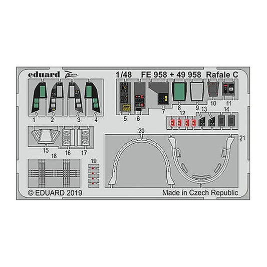 eduard 49958 1 48 rafale c interior for rmg pre painted