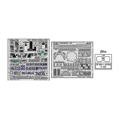eduard 49964 1 48 f 15e interior for lnr pre painted