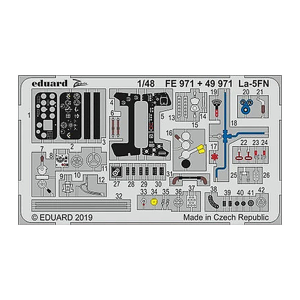 eduard 49971 1 48 for zve pre painted photo etch detail set