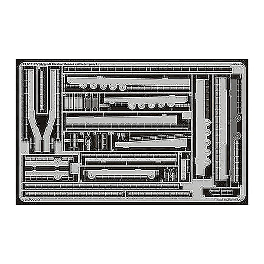 eduard 53007 1 350 us aircraft carrier hornet railings for trp
