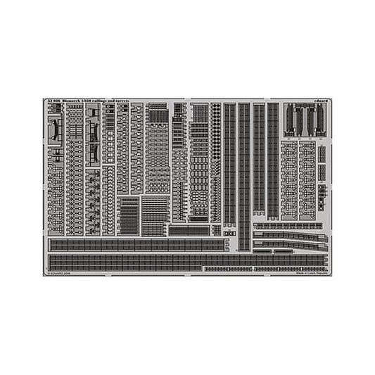 eduard 53036 1 350 bismarck railings turrets for rmg