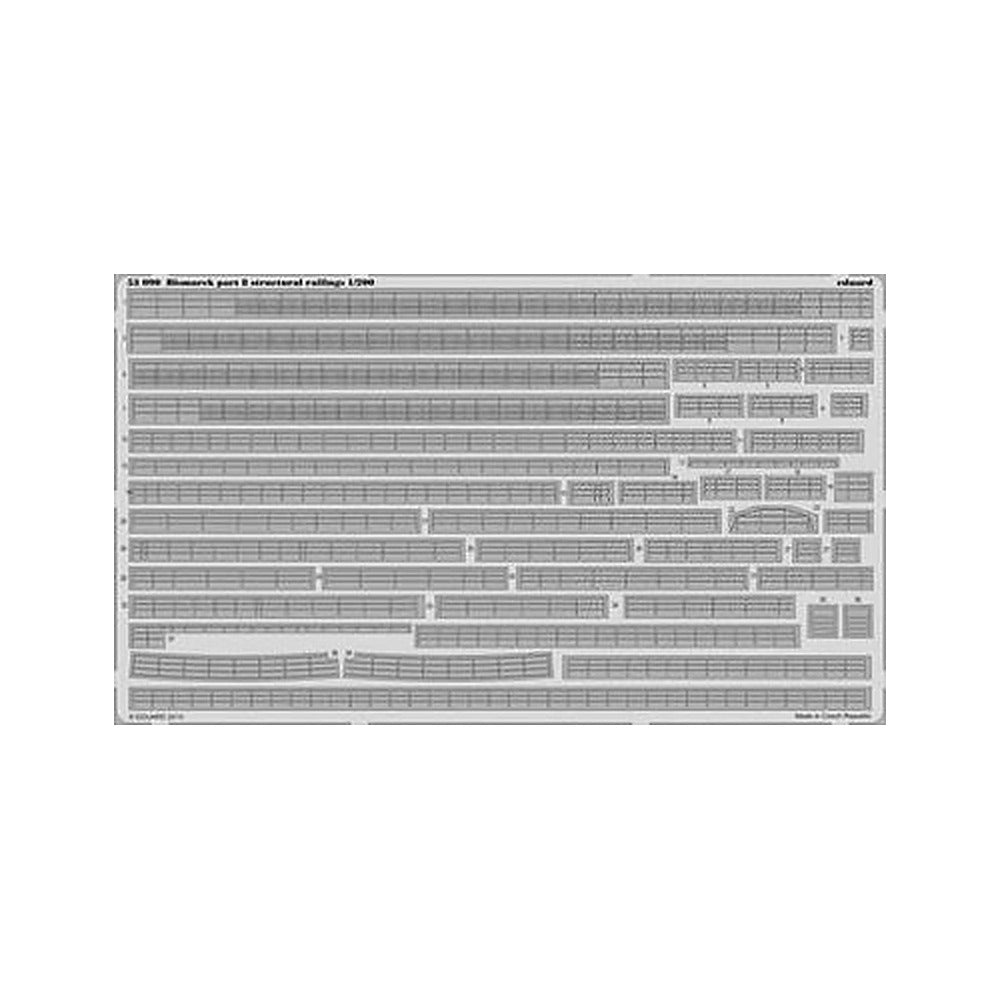 eduard 53090 1 200 bismarck structural railings pt 8 for trp