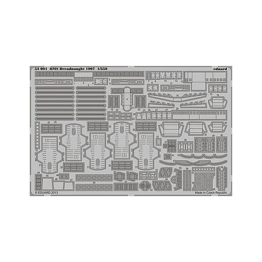 eduard 53091 1 350 hms dreadnought 1907 for trp