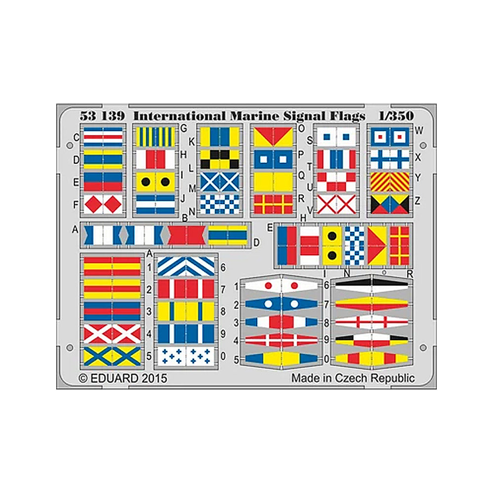 eduard 53139 1 350 international marine signal flags pre painted