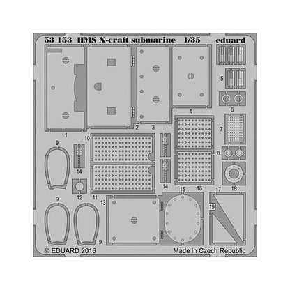 eduard 53153 1 35 hms x craft submarine for merit
