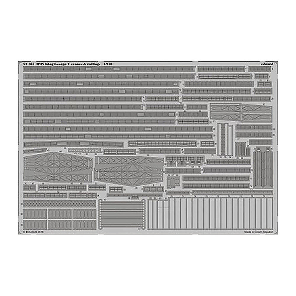 eduard 53165 1 350 hms king george v cranes railings for tam