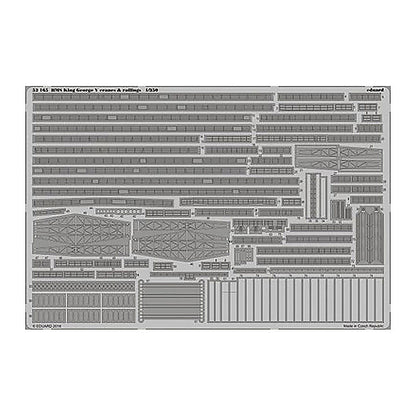 eduard 53165 1 350 hms king george v cranes railings for tam