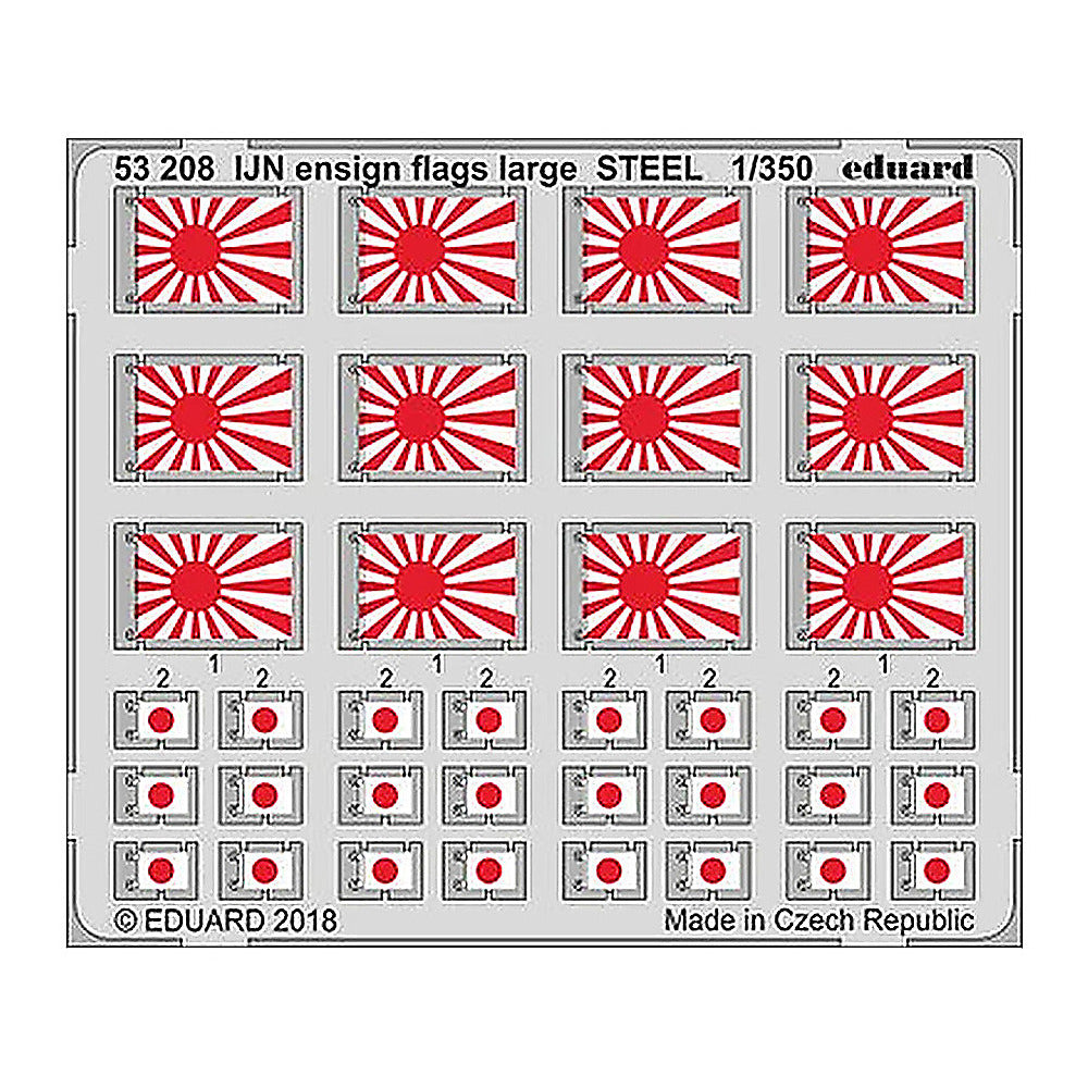 eduard 53208 1 350 ijn ensign flags steel pre painted