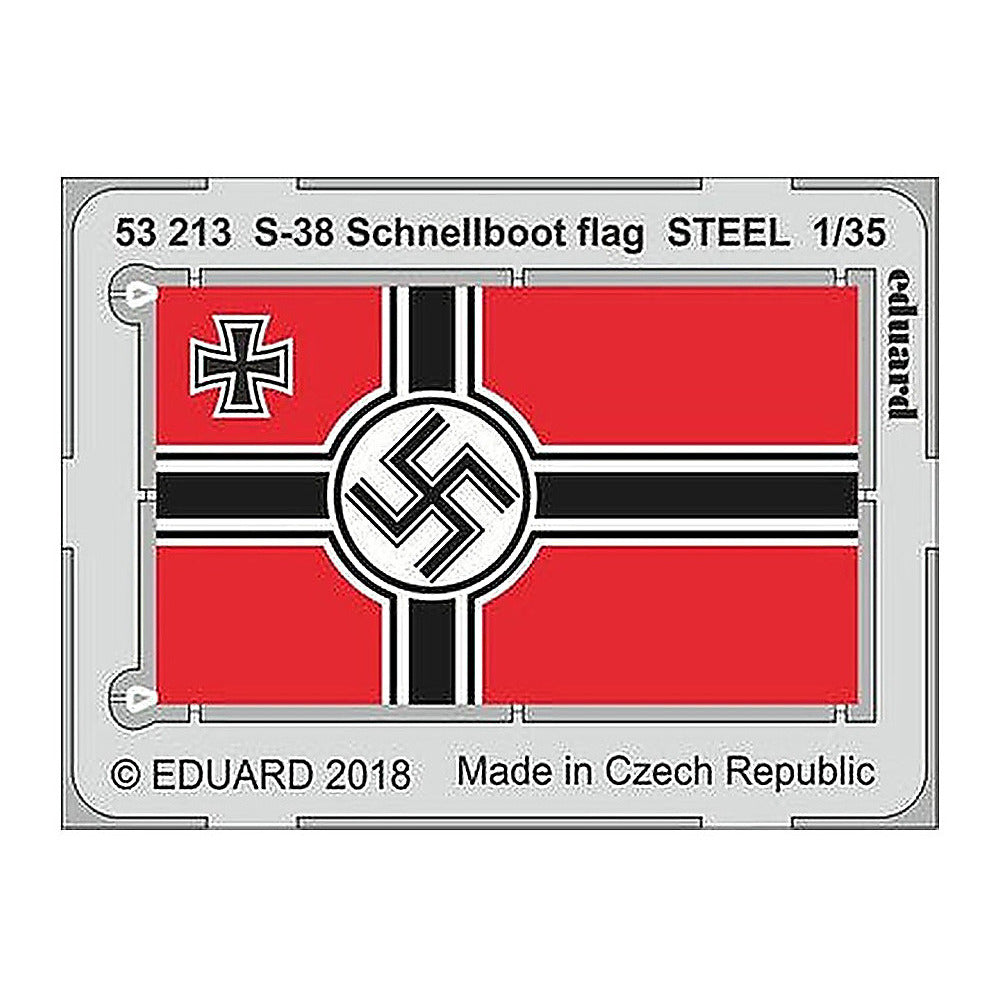 eduard 53213 1 35 schnellboot flag steel for itl pre painted