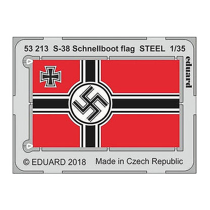 eduard 53213 1 35 schnellboot flag steel for itl pre painted