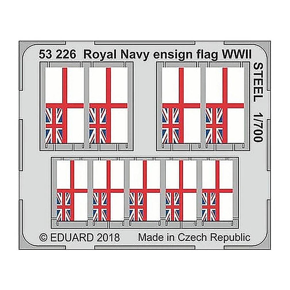 eduard 53226 1 700 wwii royal navy ensign flag steel pre painted