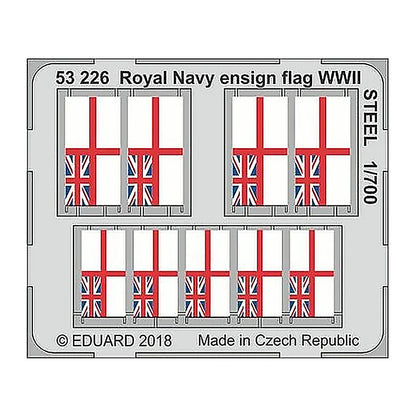eduard 53226 1 700 wwii royal navy ensign flag steel pre painted
