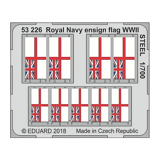 eduard 53226 1 700 wwii royal navy ensign flag steel pre painted