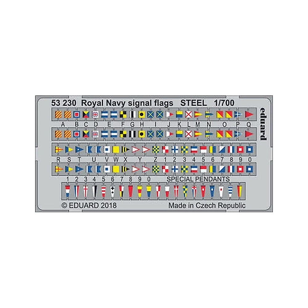 eduard 53230 1 700 royal navy signal flags steel pre painted