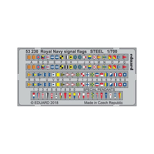 eduard 53230 1 700 royal navy signal flags steel pre painted
