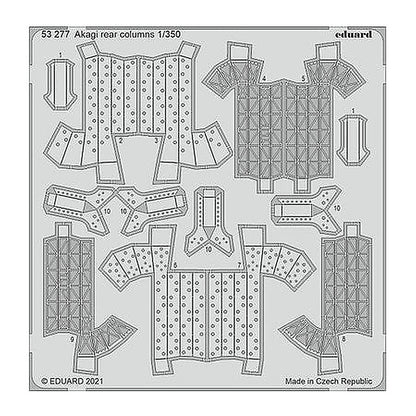 eduard 53277 1 350 akagi rear columns for hsg