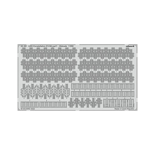 eduard 53281 1 350 uss constellation cv64 part 1 lifeboats for