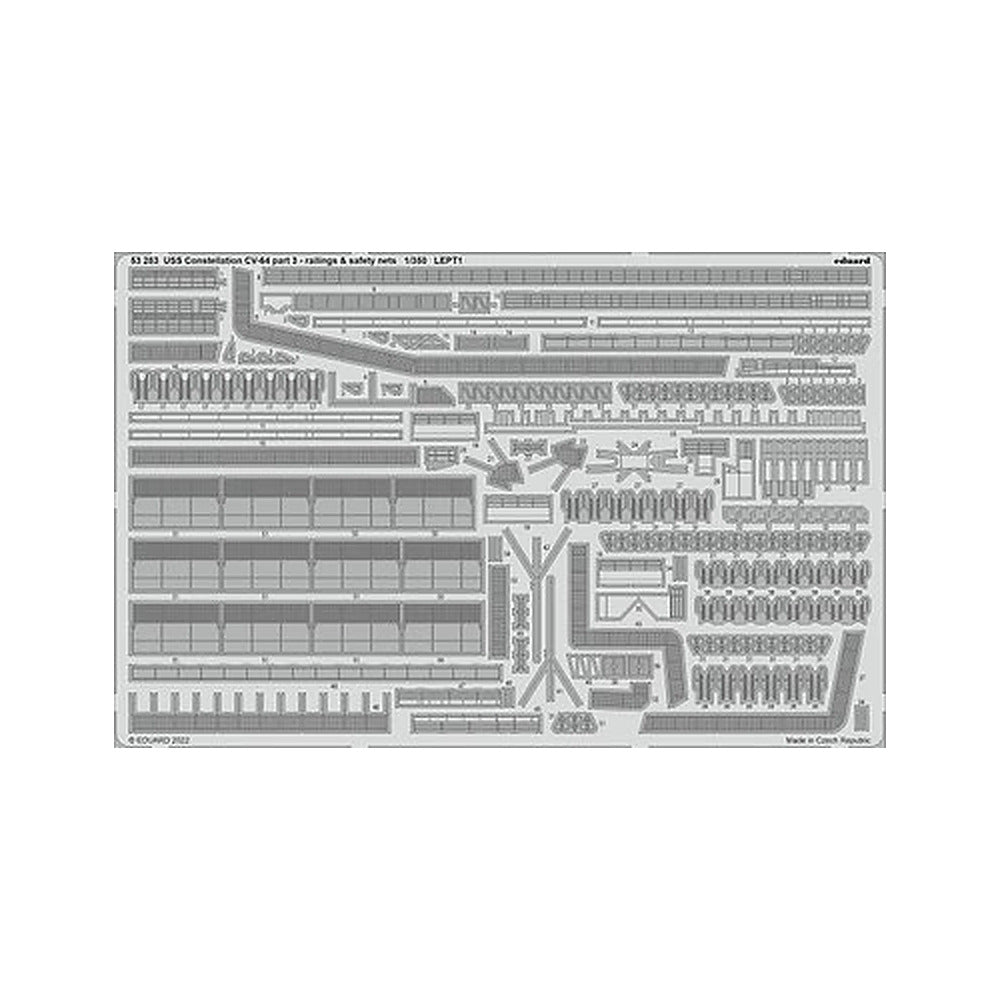 eduard 53283 1 350 uss constellation cv64 part 3 railings safety