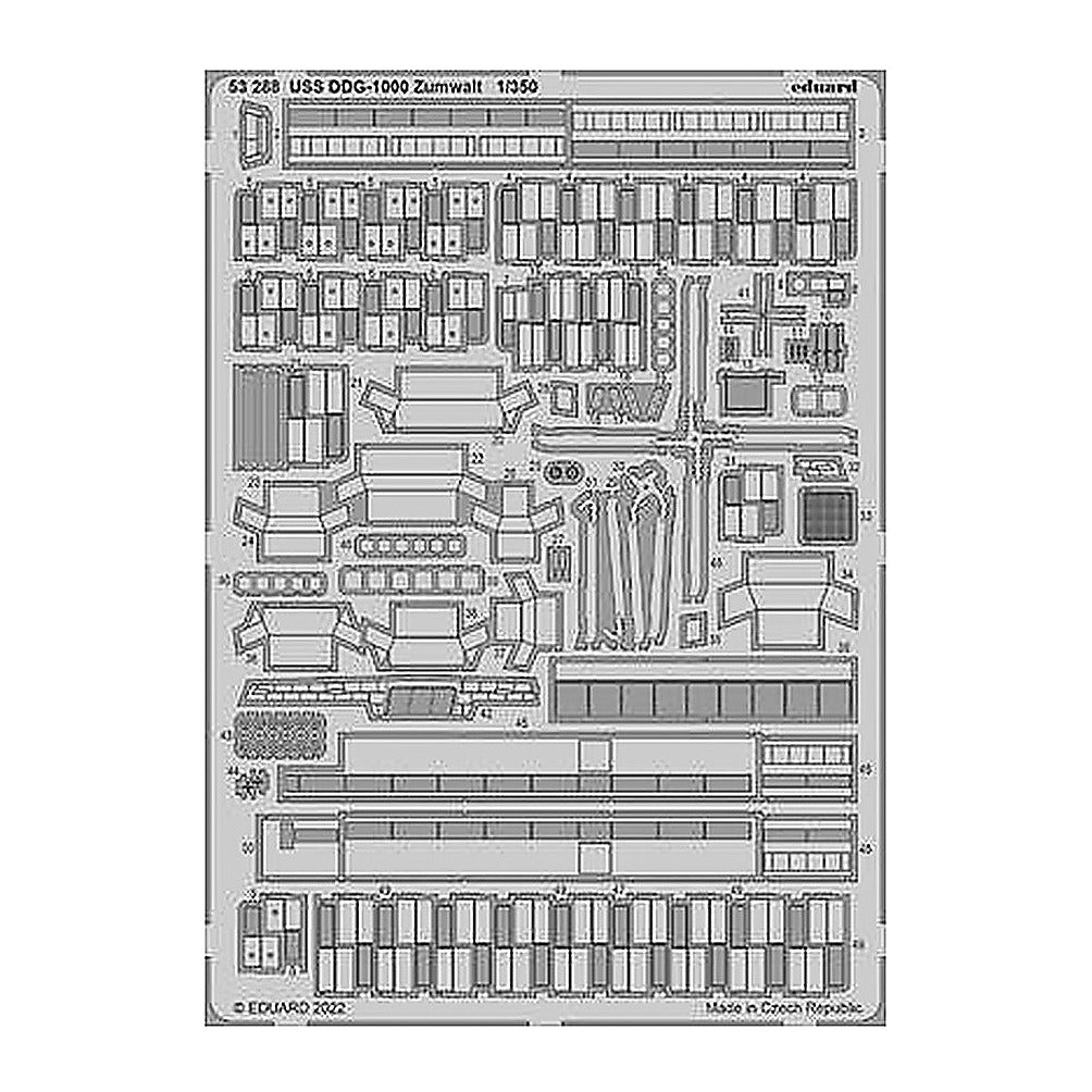 eduard 53288 1 350 uss ddg 1000 zumwalt for snowman models takom