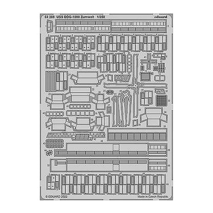 eduard 53288 1 350 uss ddg 1000 zumwalt for snowman models takom