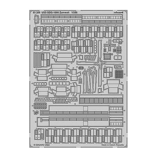 eduard 53288 1 350 uss ddg 1000 zumwalt for snowman models takom