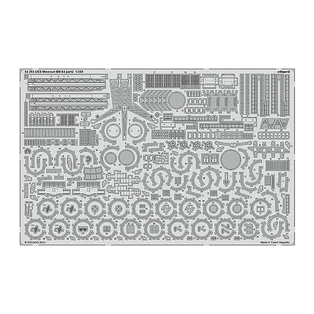 eduard 53293 1 350 uss missouri bb 63 part 2 for hobby boss