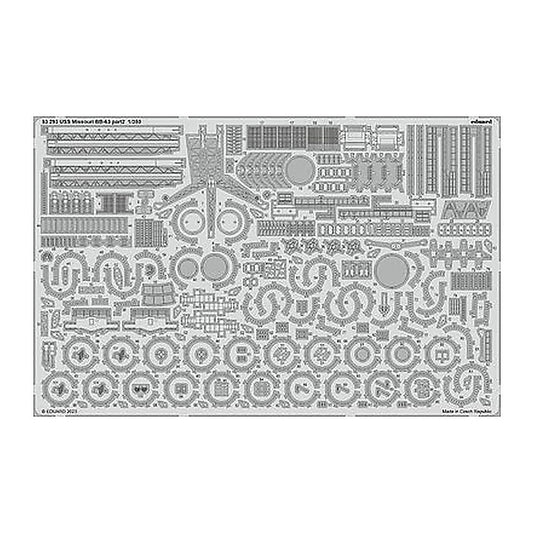 eduard 53293 1 350 uss missouri bb 63 part 2 for hobby boss