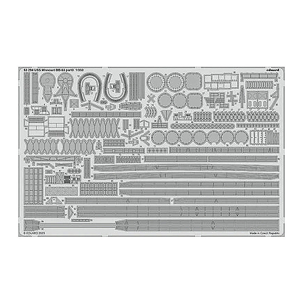 eduard 53294 1 350 uss missouri bb 63 part 3 for hobby boss