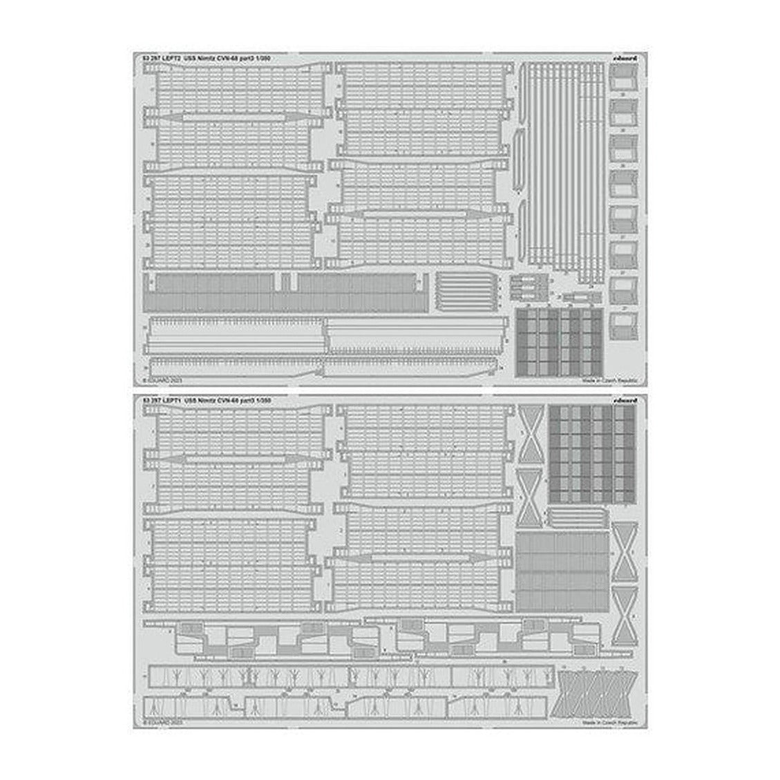 eduard 53297 1 350 uss nimitz cvn 68 part 3