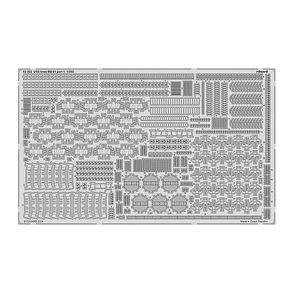 eduard 53302 1 350 uss iowa bb 61 part 1 photo etched set