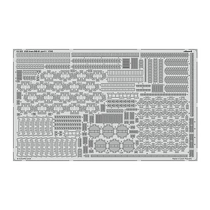 eduard 53302 1 350 uss iowa bb 61 part 1 photo etched set