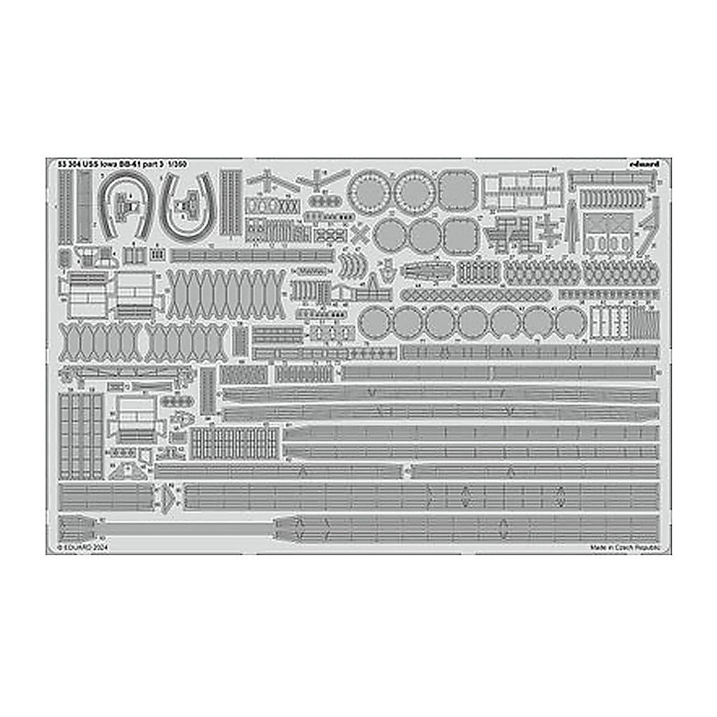 eduard 53304 1 350 uss iowa bb 61 part 3 photo etched set