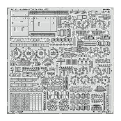 eduard 53310 1 350 uss sangamon cve 26 island photo etched set