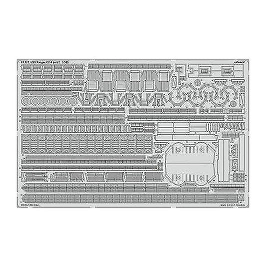 eduard 53312 1 350 uss ranger cv 4 part 2 photo etch for trumpeter