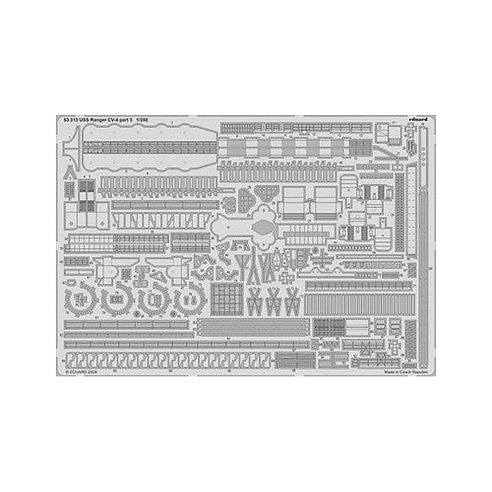 eduard 53313 1 350 uss ranger cv 4 part 3 photo etch for trumpeter