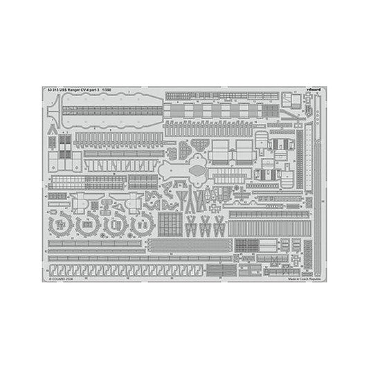 eduard 53313 1 350 uss ranger cv 4 part 3 photo etch for trumpeter